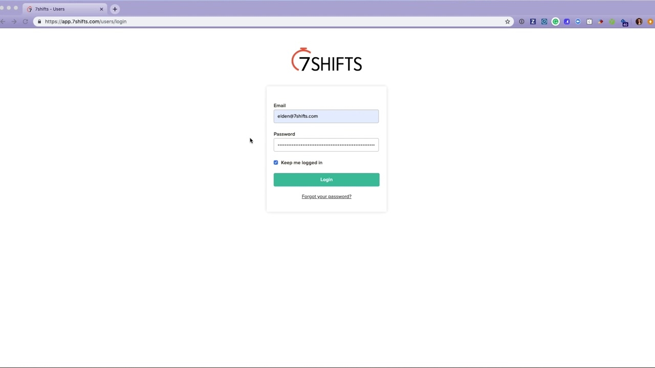 7shifts employee login
