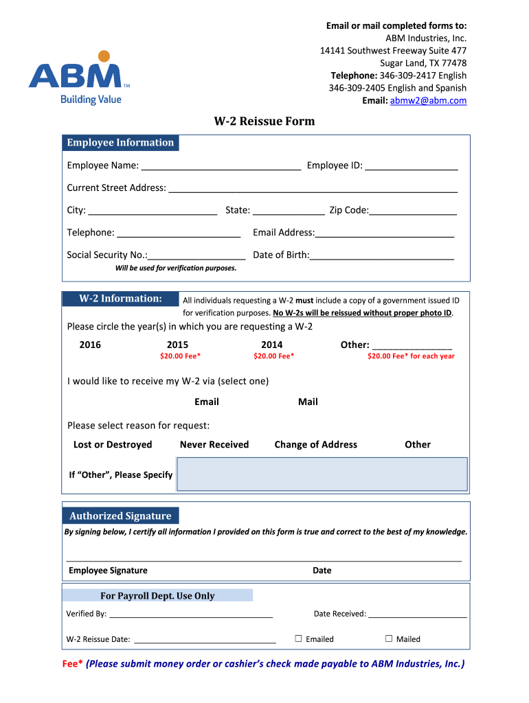 Abm W2 Fill Out Sign Online DocHub