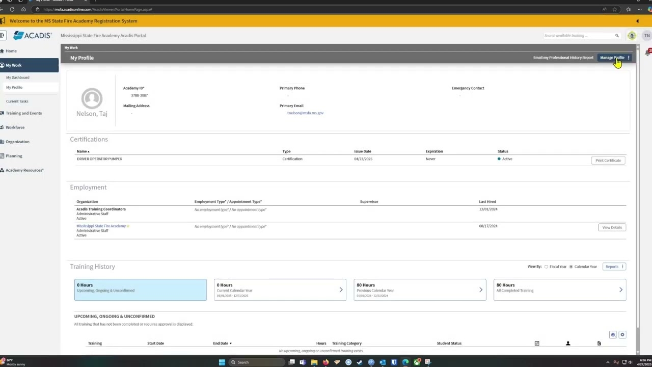 acadis portal login indiana