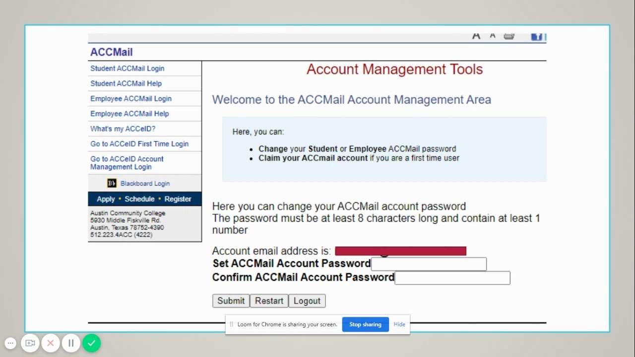 ACC Email Activation YouTube