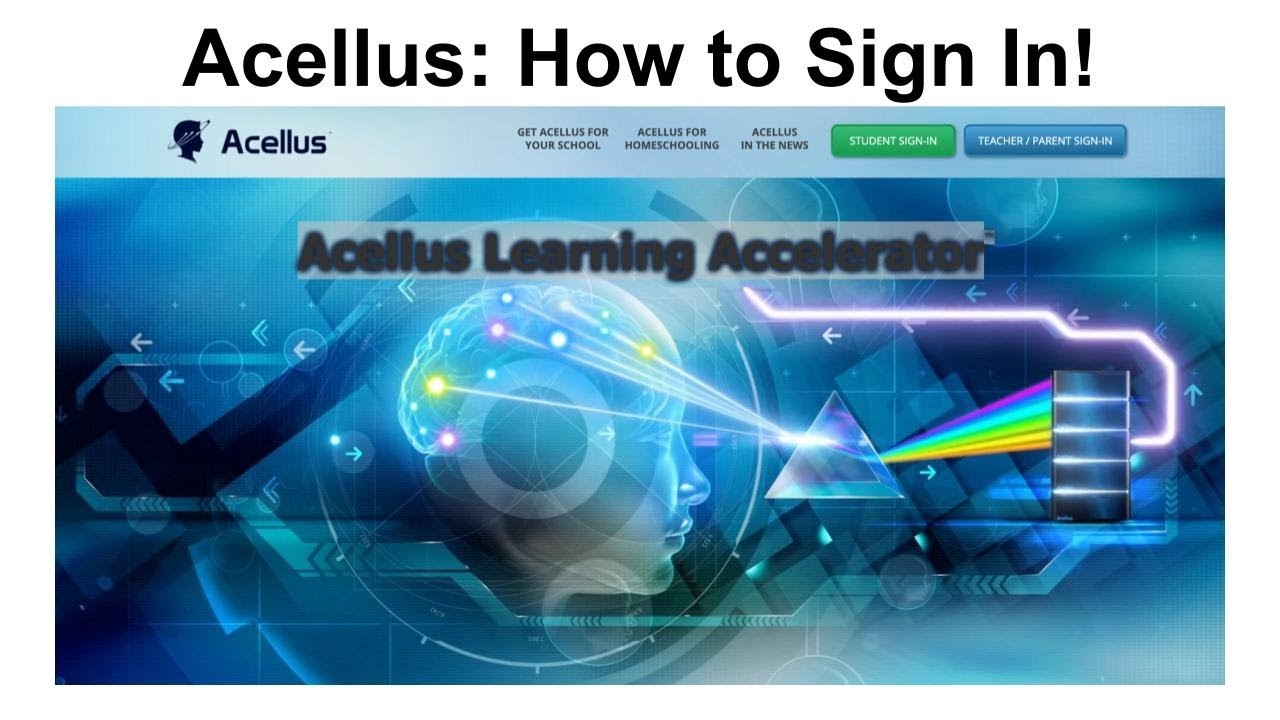 Acellus How To Sign In YouTube