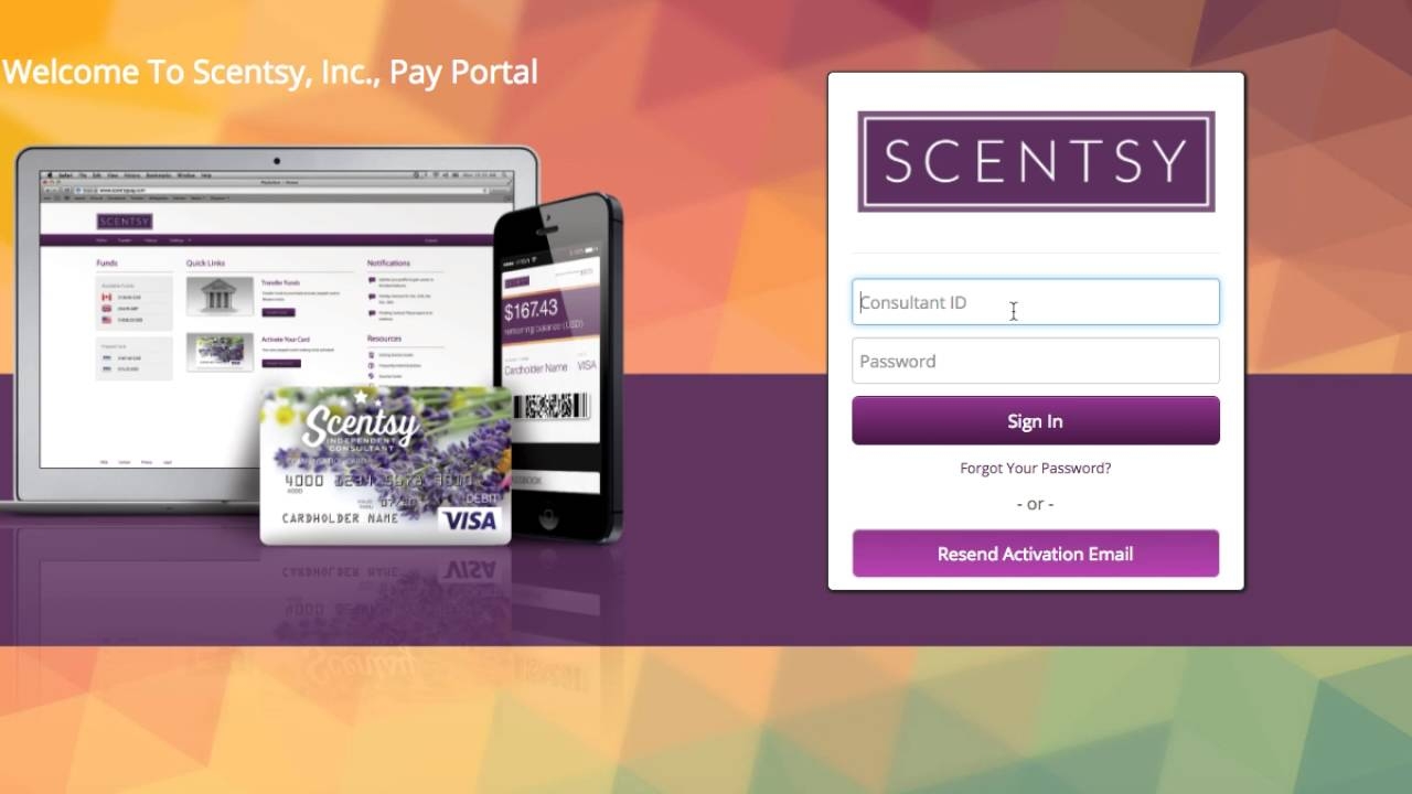 scentsy pay portal login