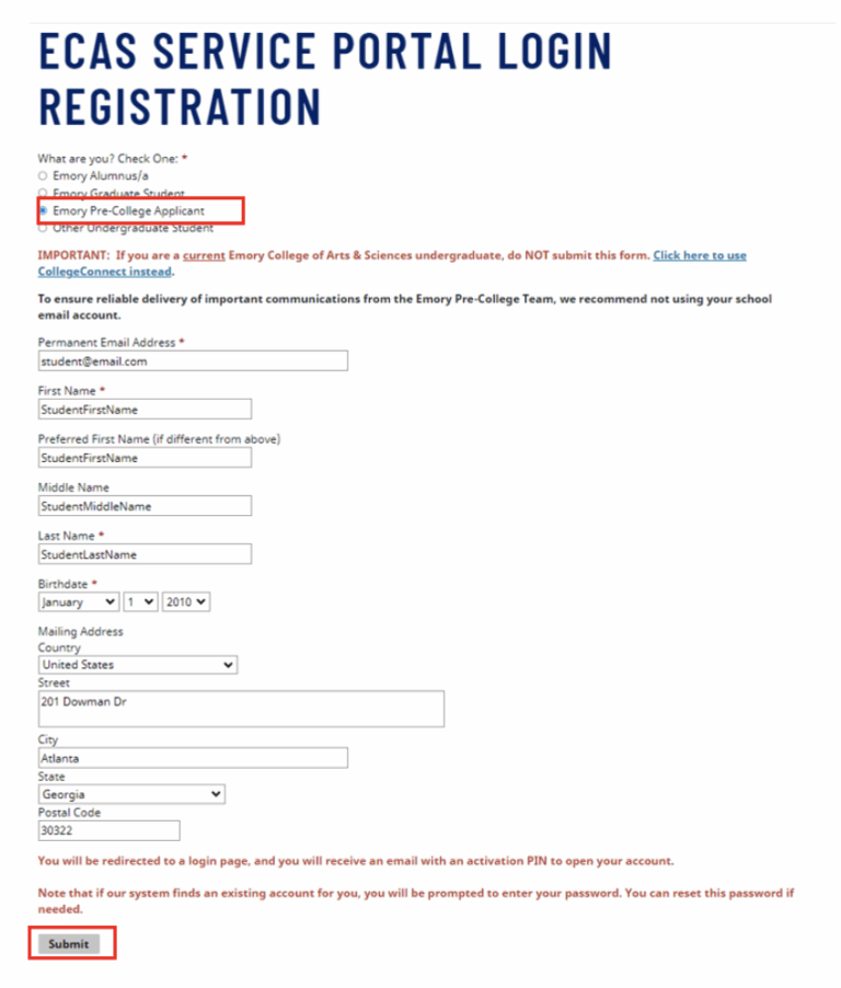 Application Login Help