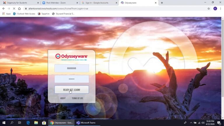 ASD ODYSSEYWARE LOG IN YouTube