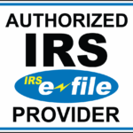 AUTHORIZED E FILE PROVIDER BLACK AND BLUE Laminated Vinyl Decal Sticker Label EBay