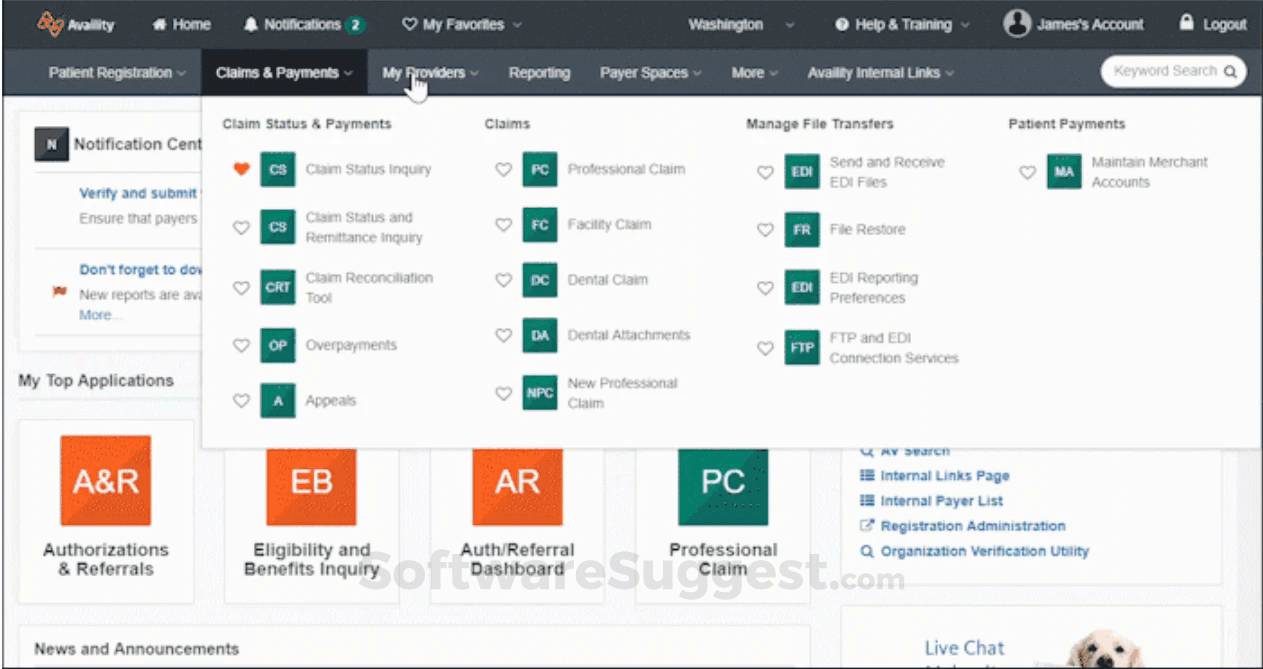 availty provider login