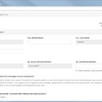 Baseline Information Form Screenshots OMB 1290 0012