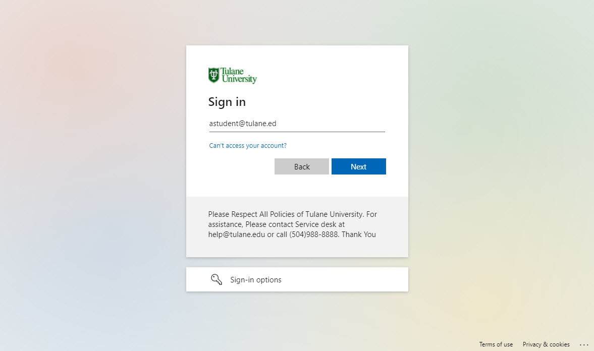 tulane email login