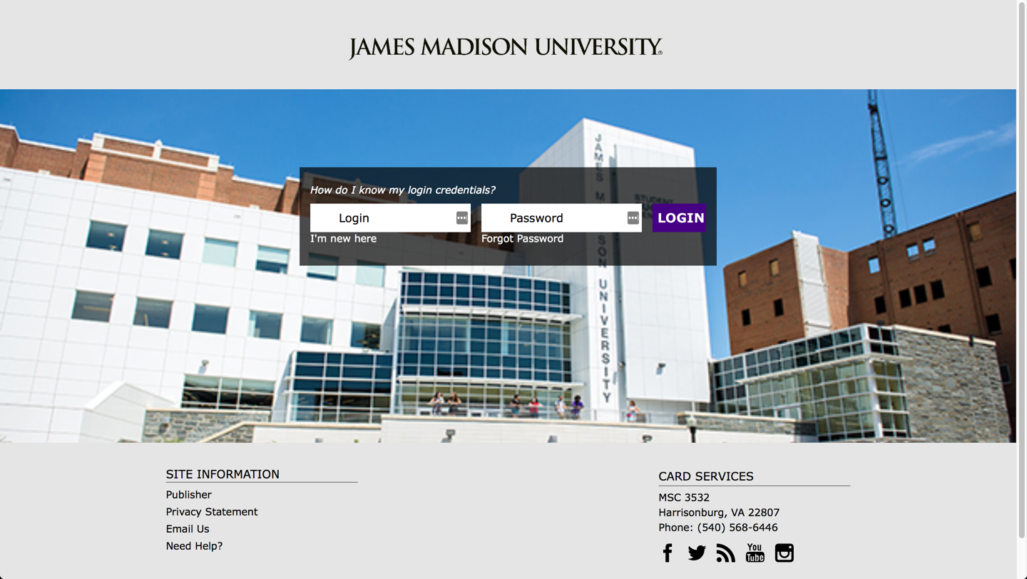 jmu email login