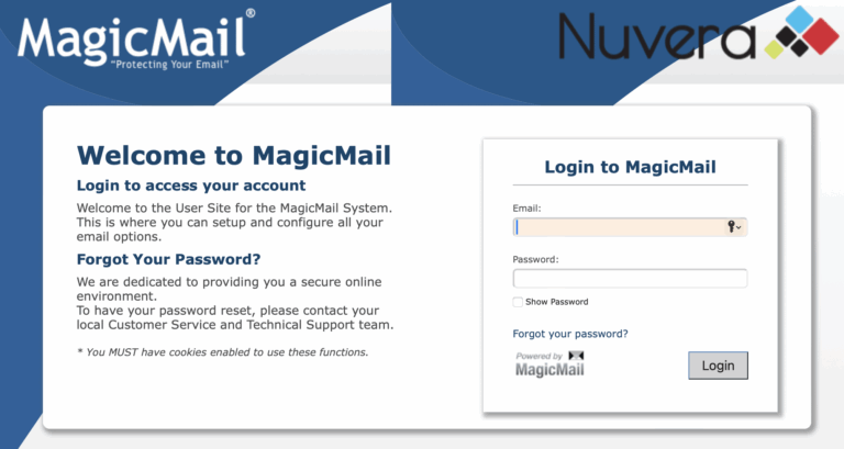 Change Email Password Nuvera