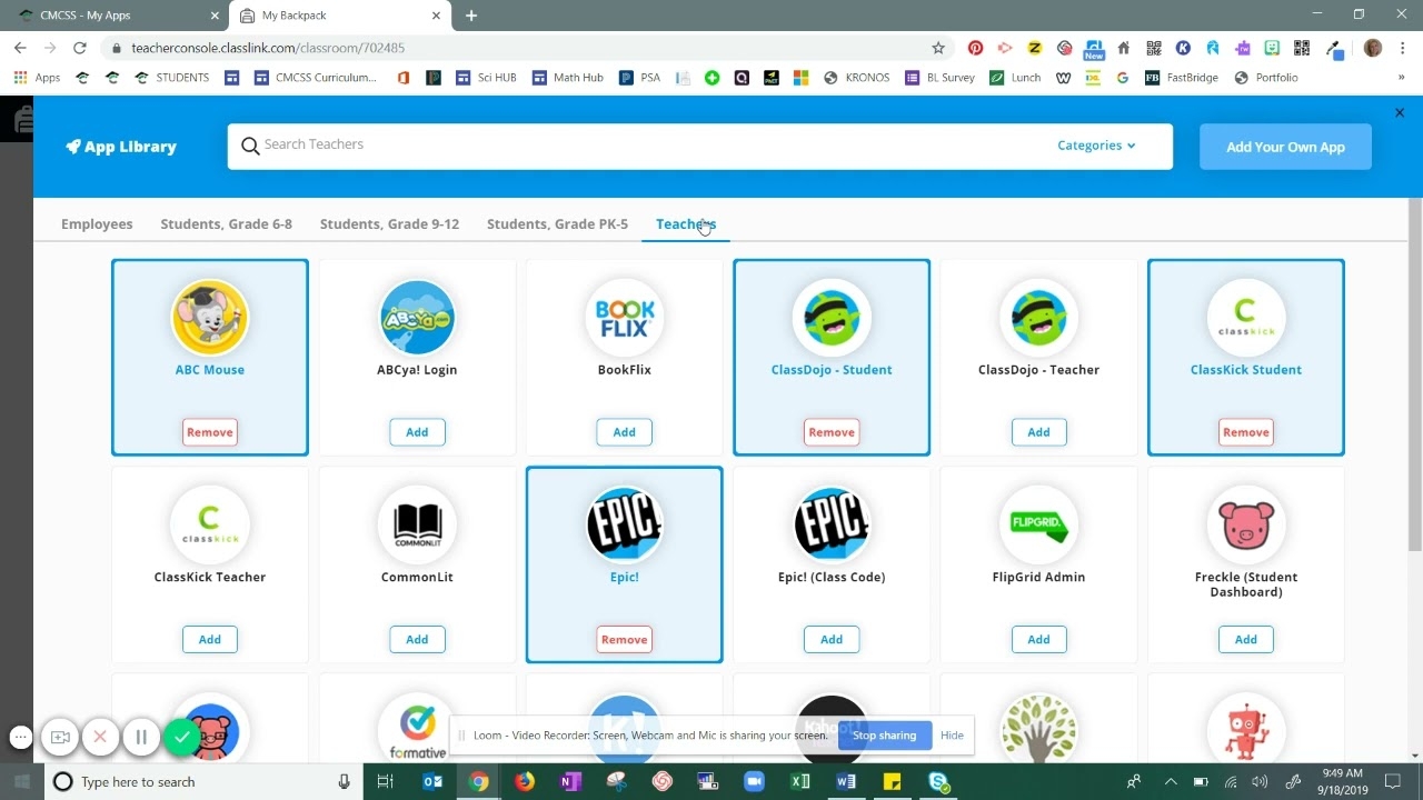 CMCSS Instructional Technology Classlink