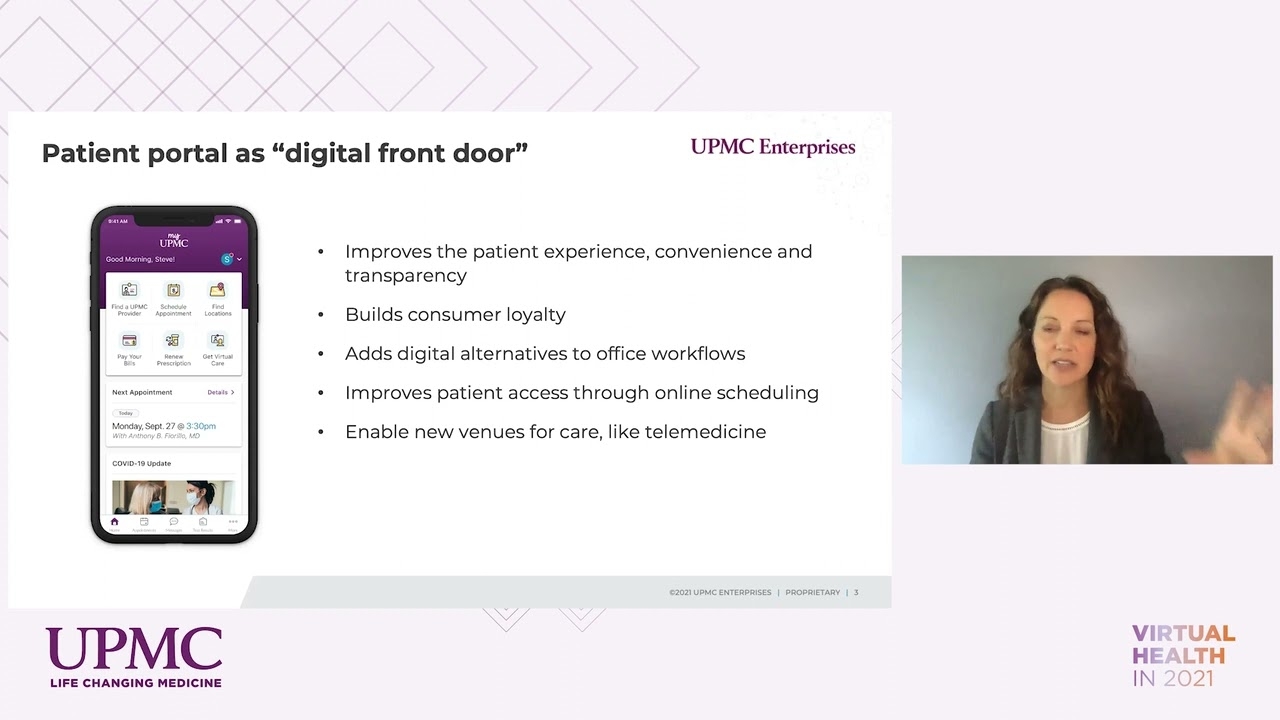 Connecting Patients To Their Care With MyUPMC UPMC Virtual Health Conference UPMC YouTube