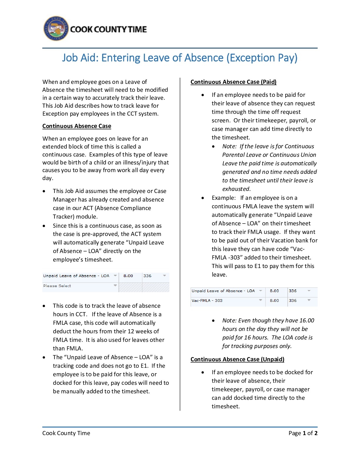 Cook County Time Cook County Time