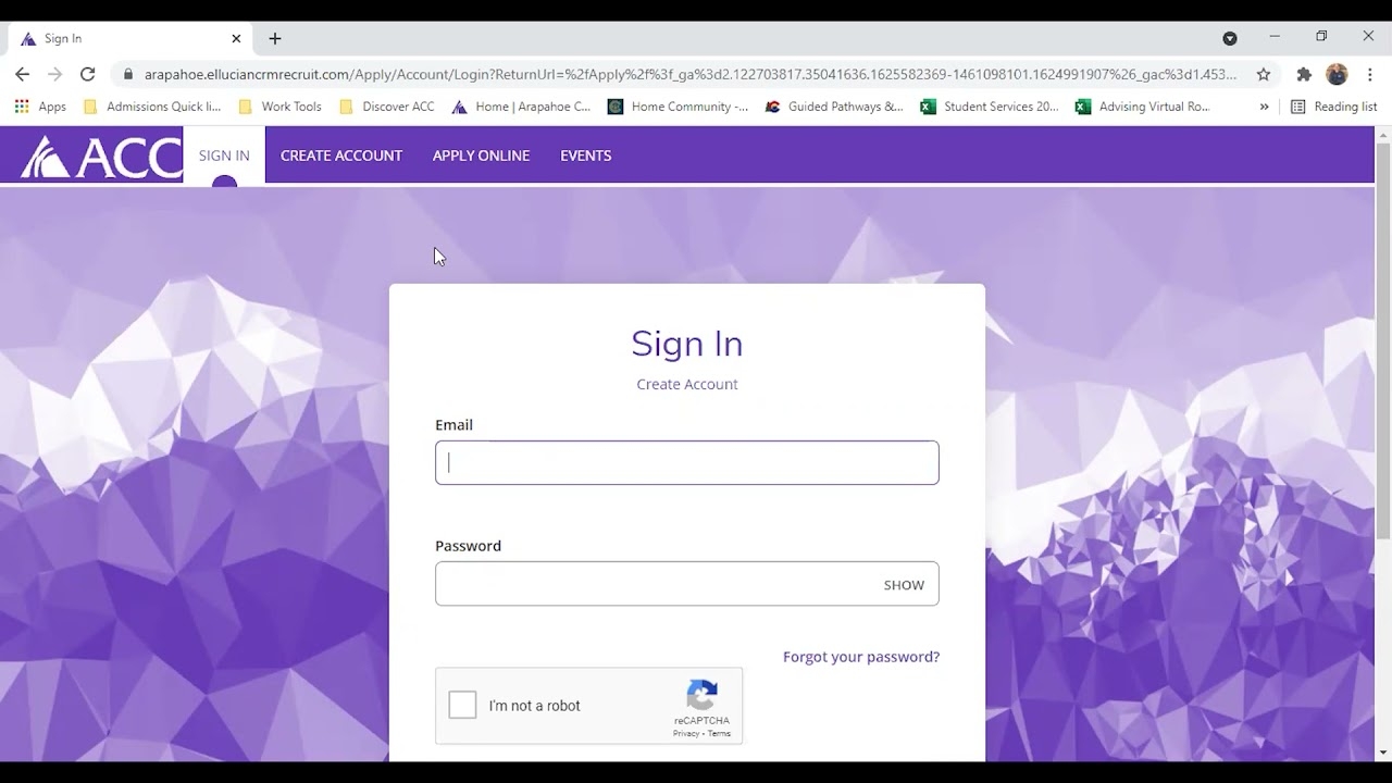 student login acc