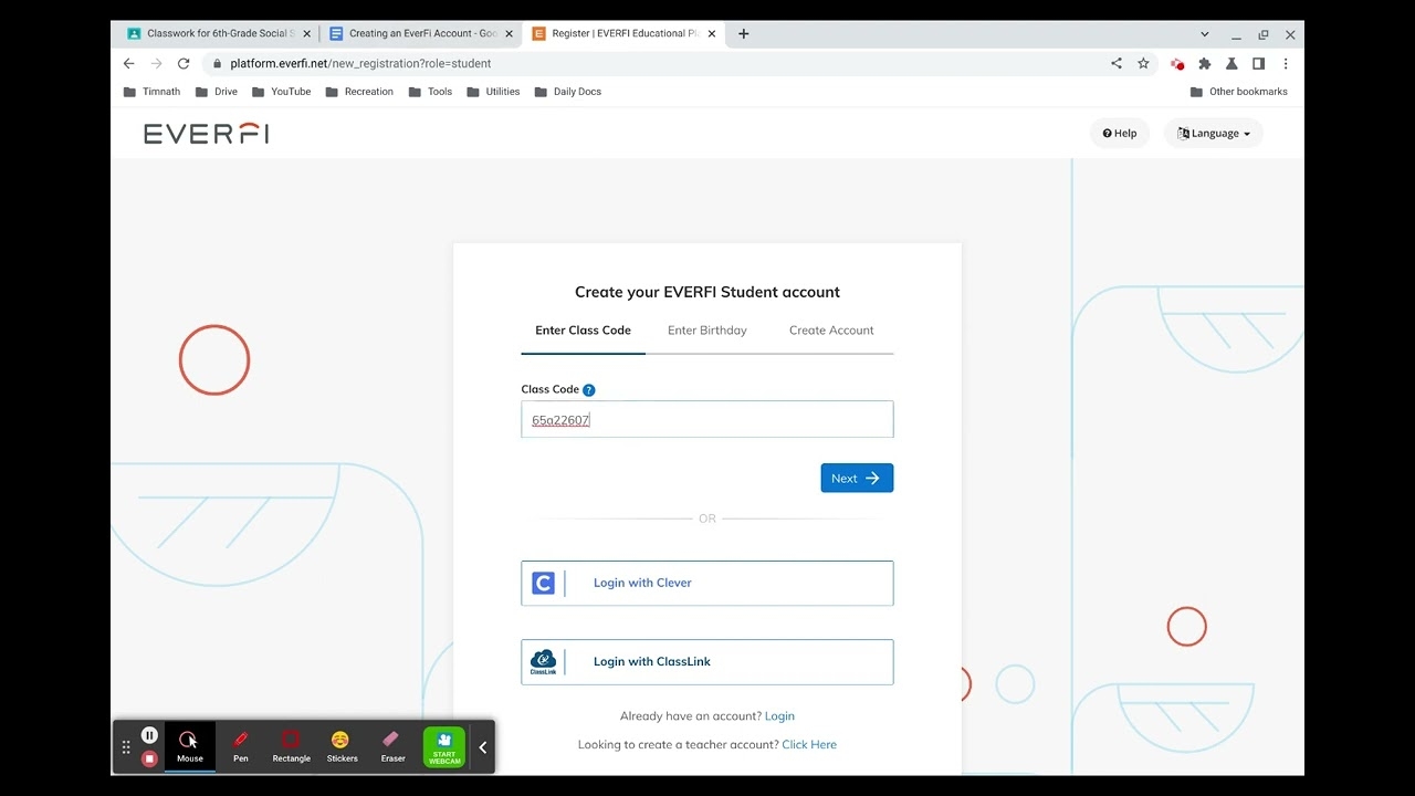 everfi login student