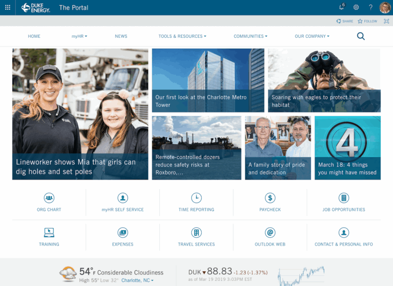 Duke Energy Aligning A New Intranet With Company Culture Step Two