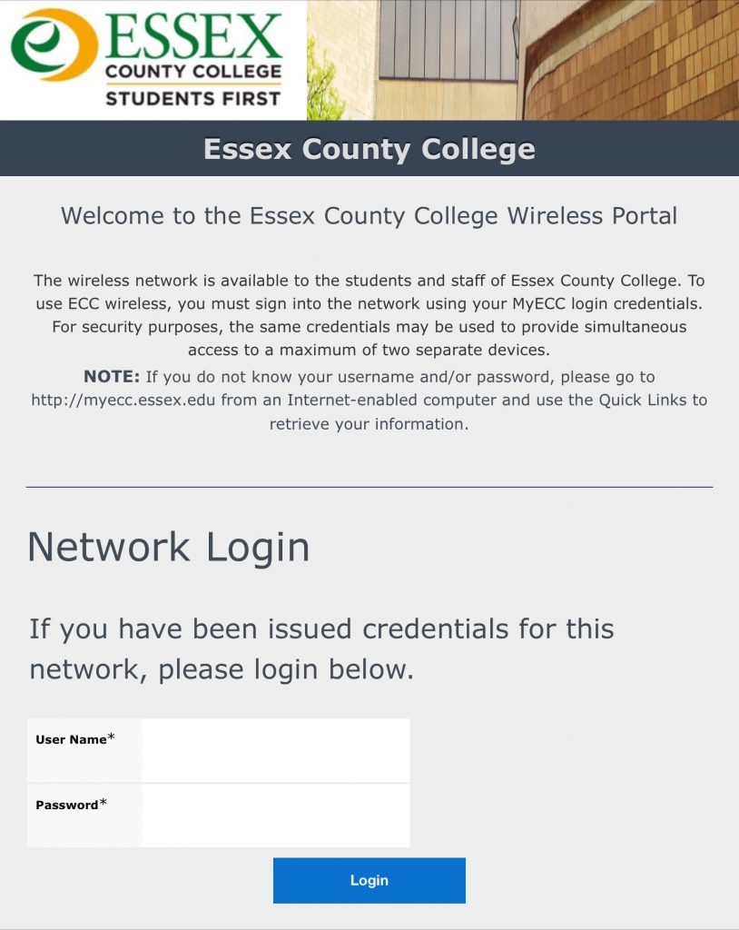 ecc student login