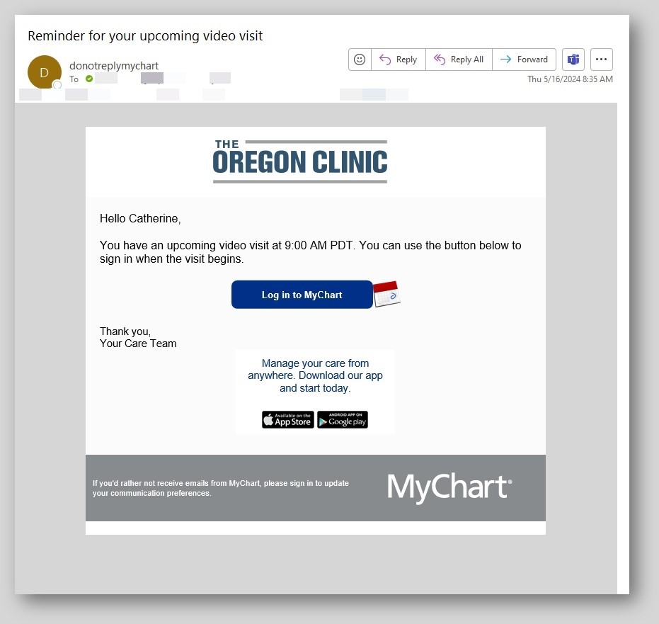 oregon clinic login