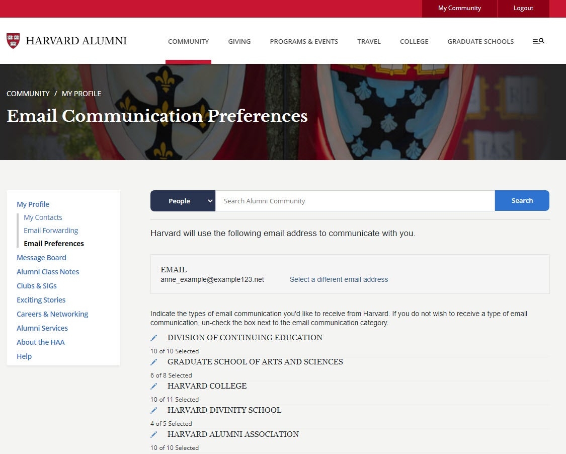 harvard email login