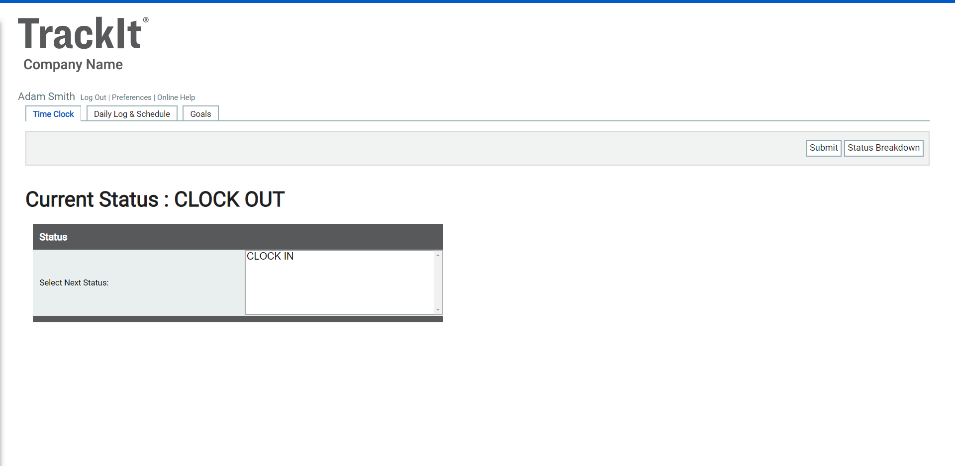 Employee Sign In Portal