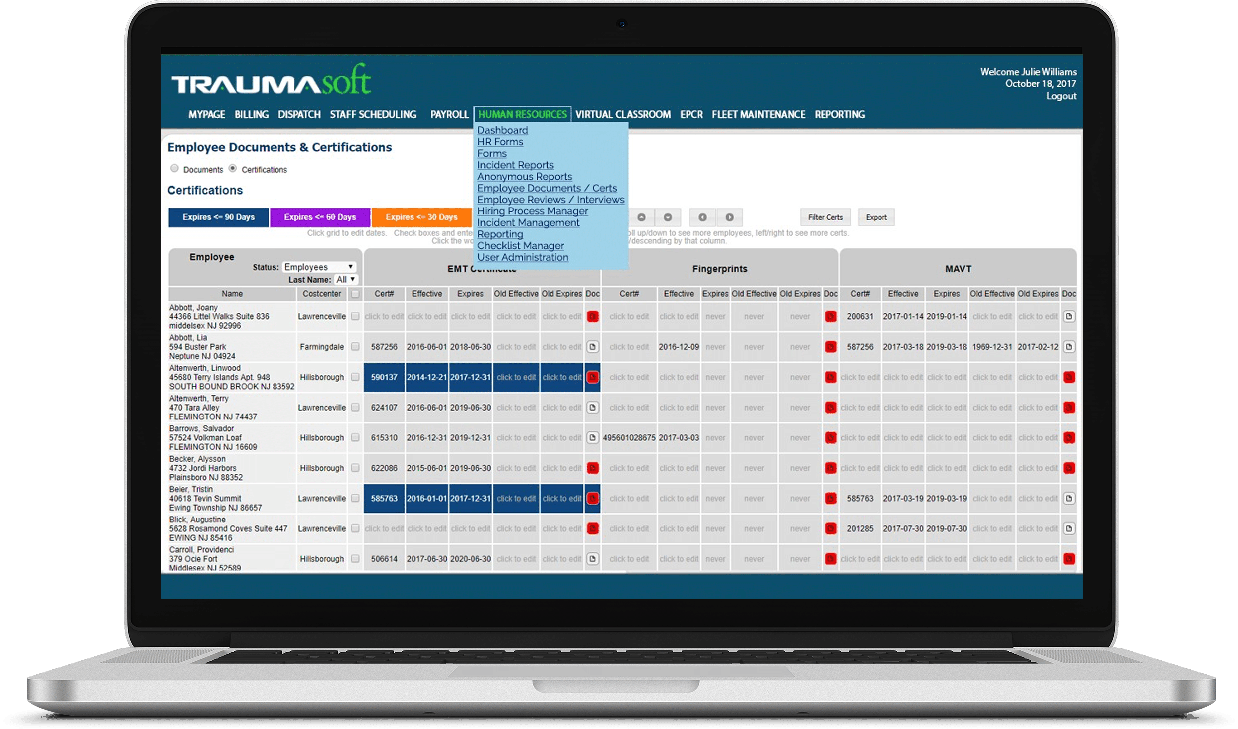 traumasoft employee login traumasoft employee login