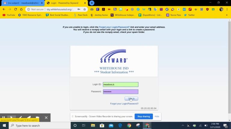 Finding Student Username And Password In Skyward YouTube