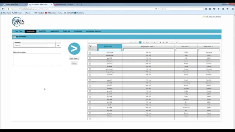 FMS Portal Sending And Receiving Files YouTube