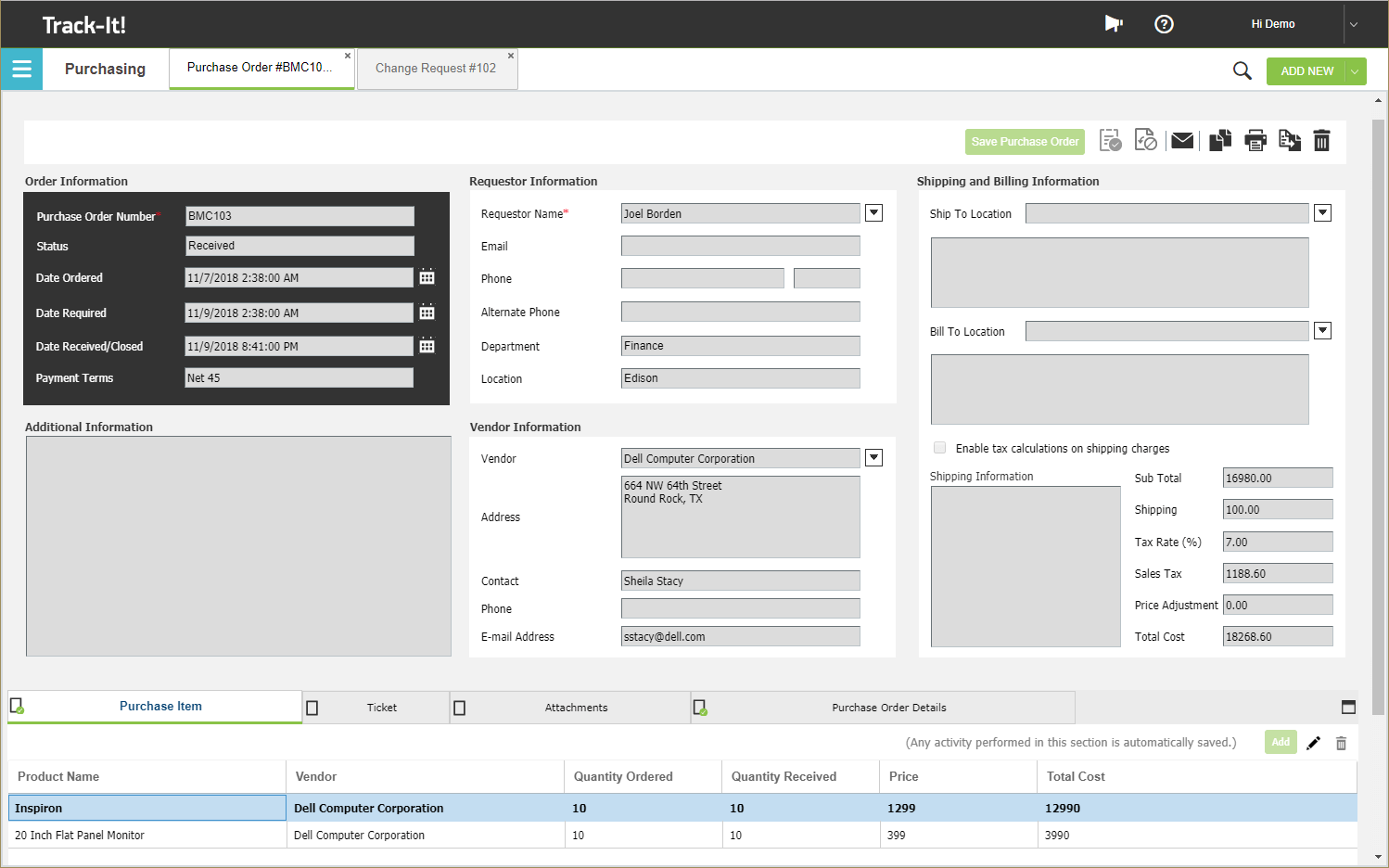 trackit employee login