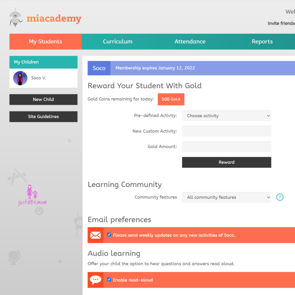 miacademy student login