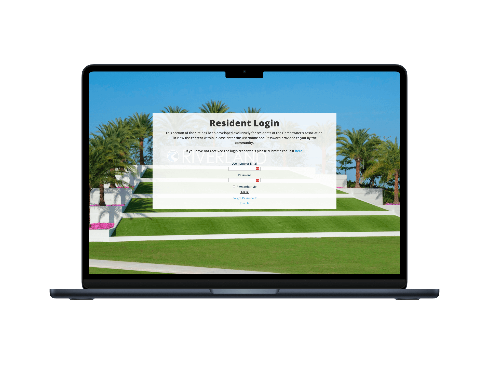 community resident portal login
