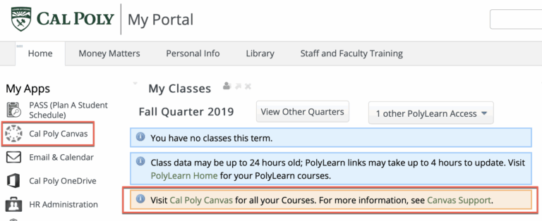How Students Login Canvas Support Cal Poly San Luis Obispo