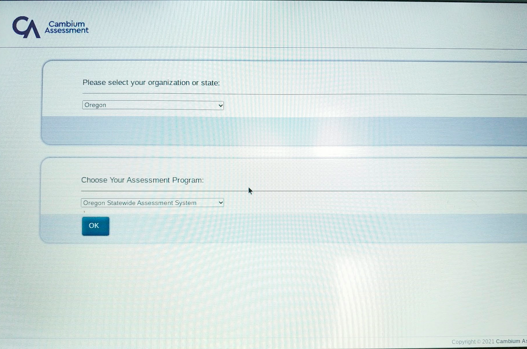 secure test browser student login