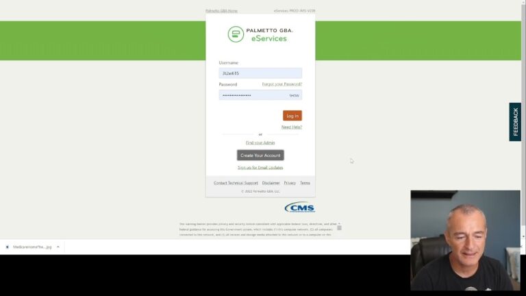 How To Create An EServices MAC Portal Login For Palmetto GBA YouTube
