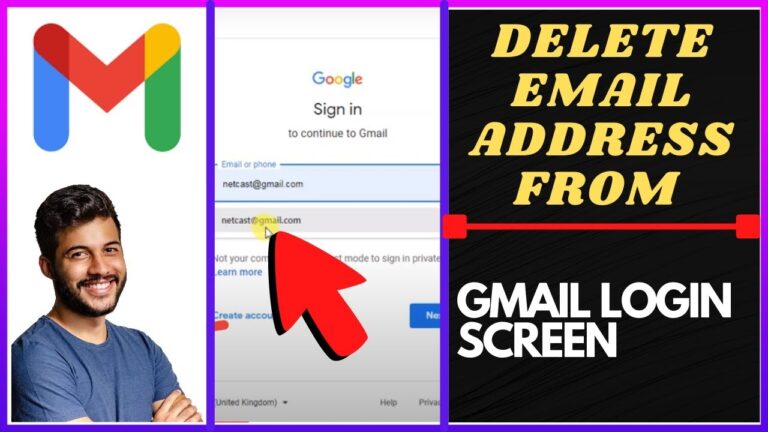 How To Delete Email Address From Gmail Login Screen YouTube