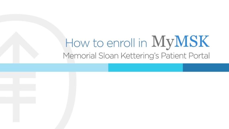How To Enroll In MyMSK Memorial Sloan Kettering s Patient Portal YouTube