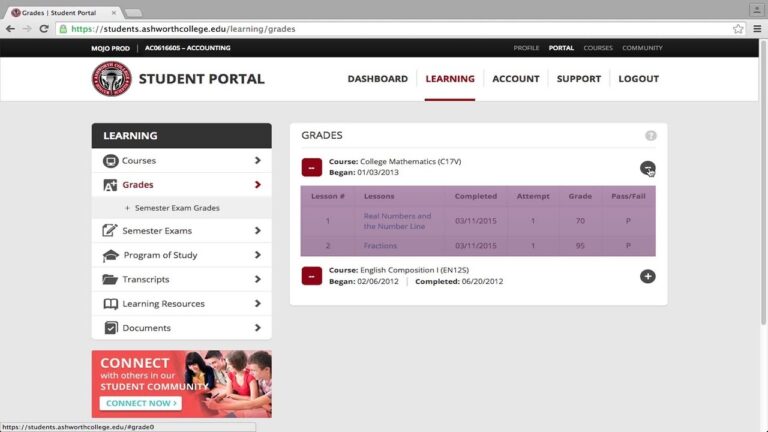 How To Get Started In The Ashworth College Student Portal YouTube