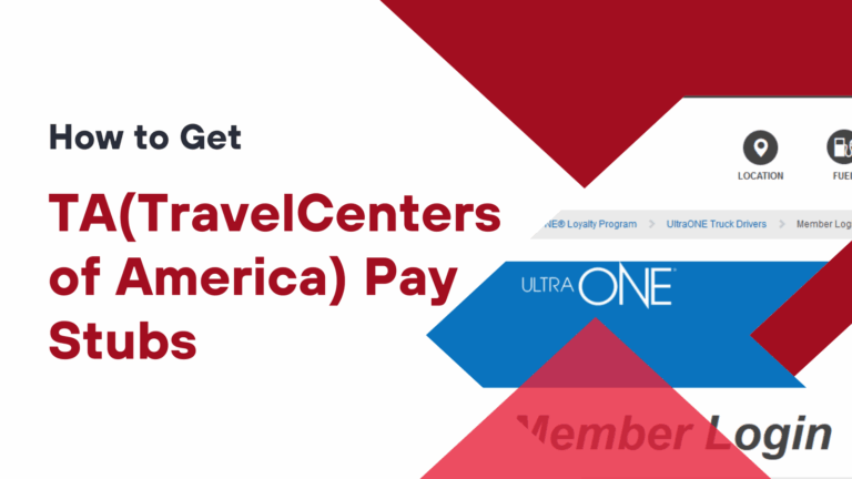 How To Get TA TravelCenters Of America Pay Stubs 