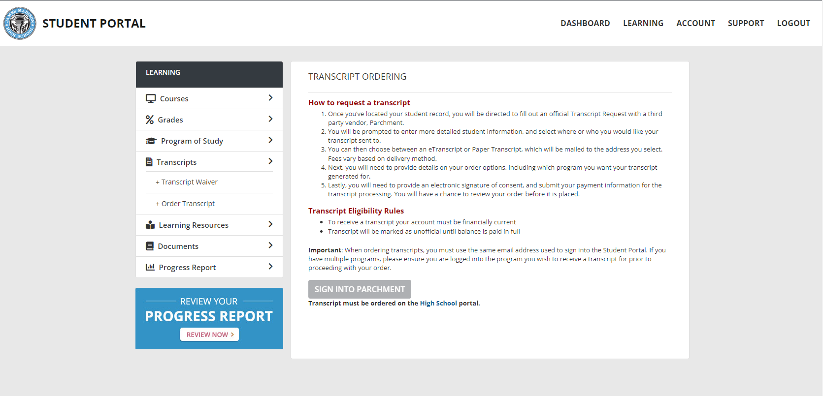 jmhs student login