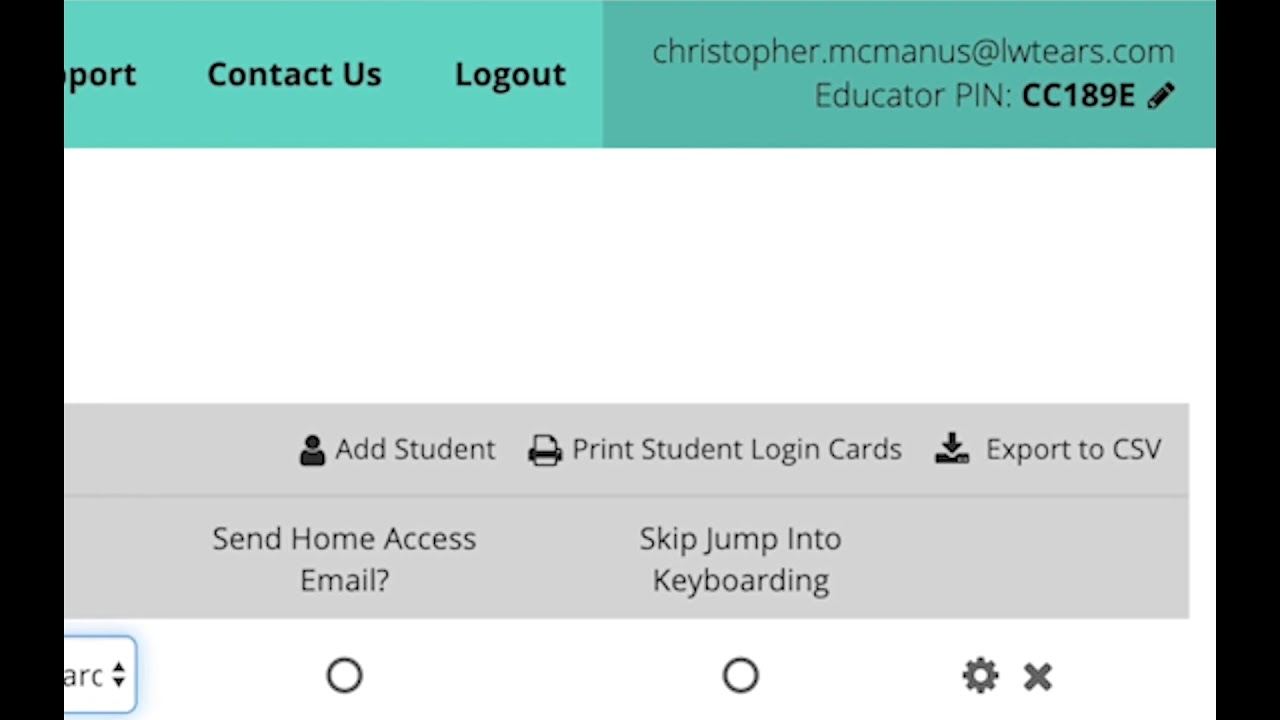 keyboarding without tears student login