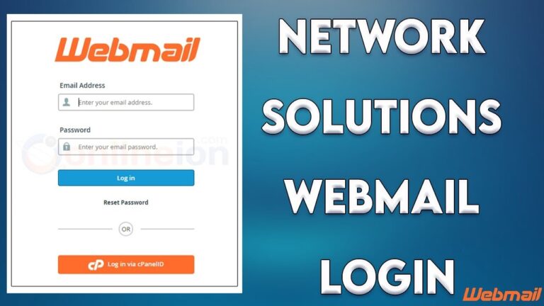How To Log In To Network Solution Webmail YouTube