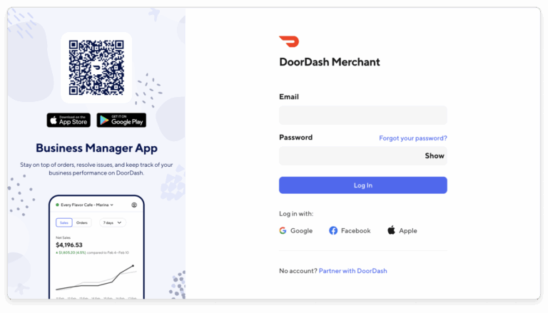 How To Log In To The DoorDash Merchant Portal