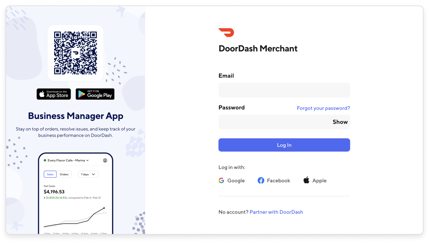 cafe portal login