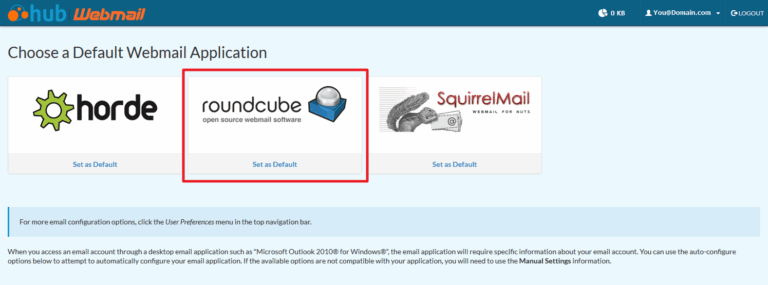 How To Log Into RoundCube Webmail Web Hosting Hub