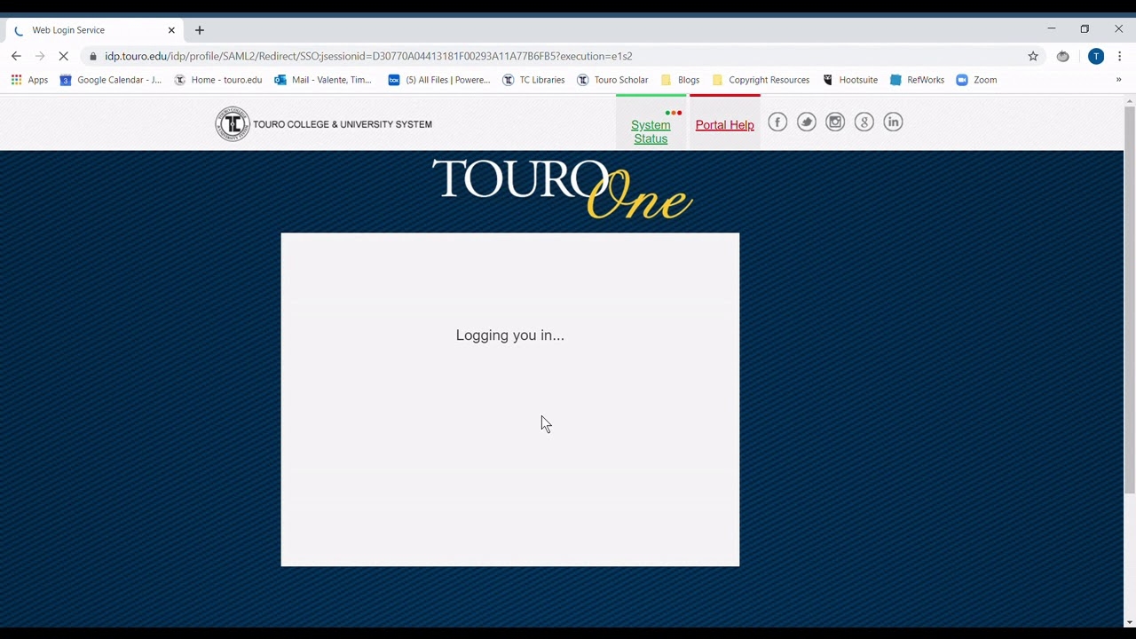 touroone portal login