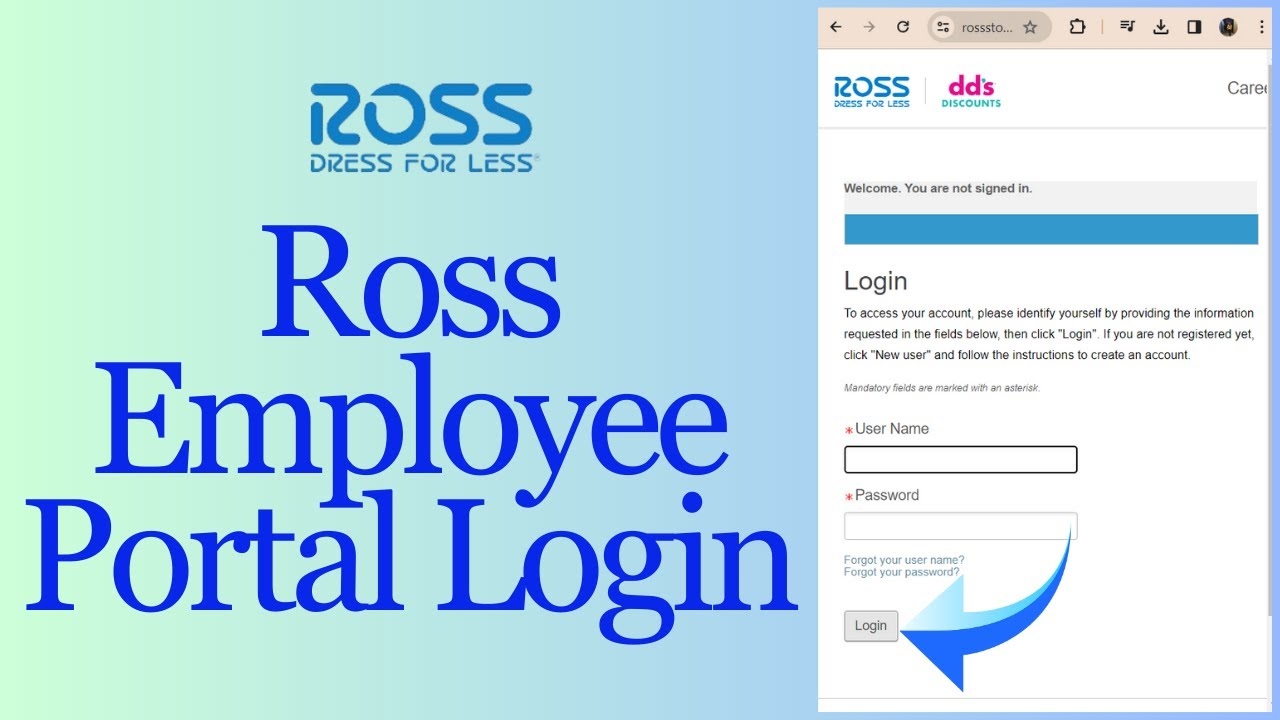 How To Login Into Ross Employee Portal Online Quickguide YouTube