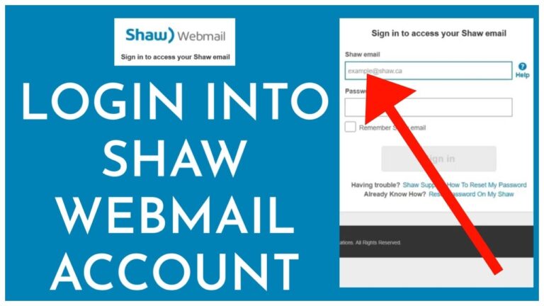 How To Login Into Shaw Webmail Account Online 2023 YouTube