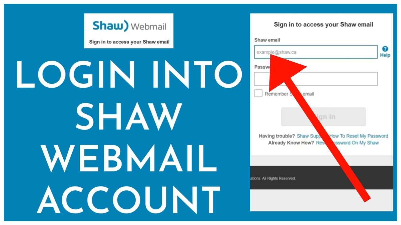 How To Login Into Shaw Webmail Account Online 2023 YouTube