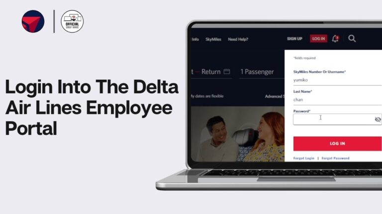 How To Login Into The Delta Air Lines Employee Portal 2024 Delta Skymiles Login YouTube