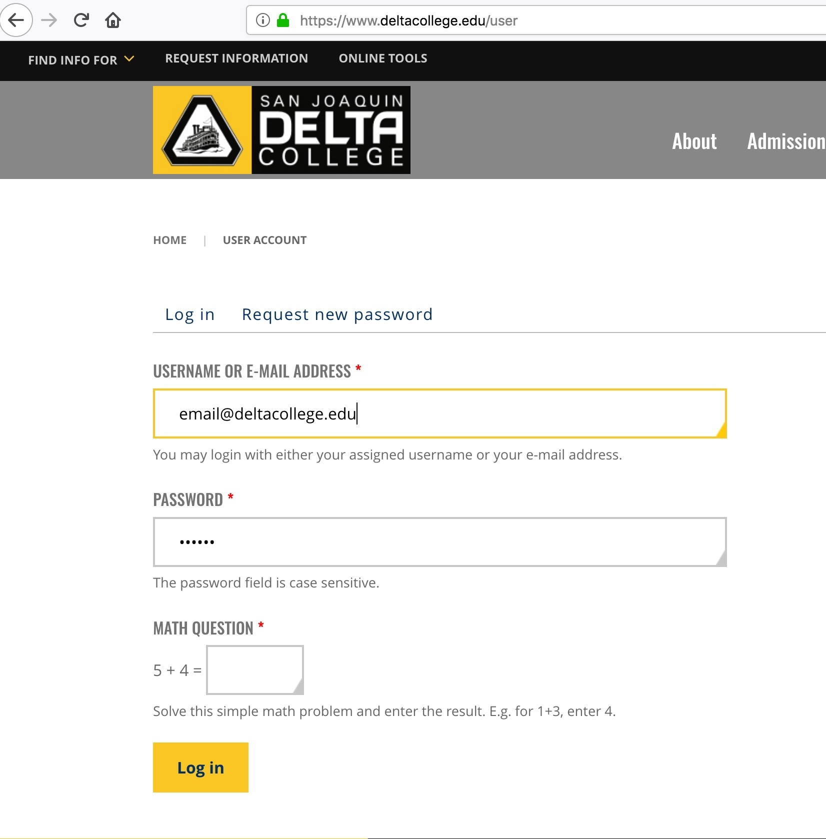 How To Login San Joaquin Delta College