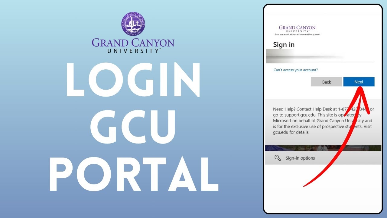 gcu portal student login